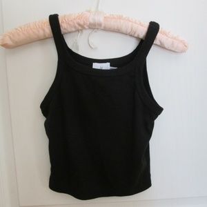 Princess Polly black crop top